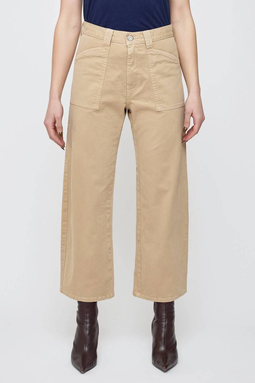 NEW MOUSSY gusset cargo pants in pomonok beige